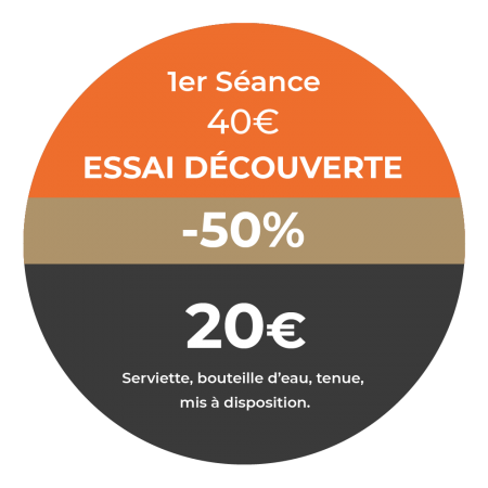 rond_tarifs_1èreséance offre séance découverte -50% - studio 12 - toulouse